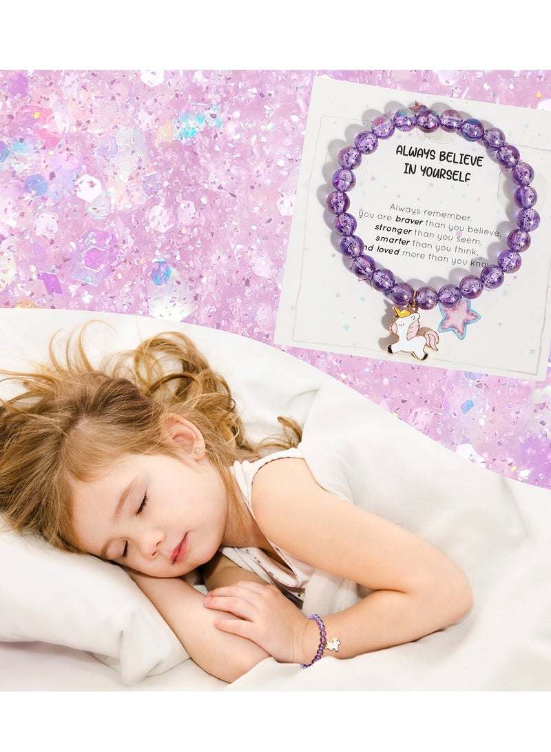 KINGMAZI Unicorns Gifts for Girls 5 6 7 8 9 10+ Years Old, Kids Unicorn Toys with Light Up Plush Star Pillow, Diary, Headband, Eye Mask, Water Bottle, Soft Plush Toys Set for Teens Birthday Gifts - Image 5