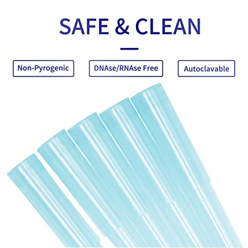 PRECIPETTE 1mL Pipette Tips, Universal Blue 1000ul Pipette Tips, Polypropylene (PP), 500pcs/bag, Non-pyrogenic, DNAse/RNAse Free, Autoclavable, Widely Compatible - Image 4