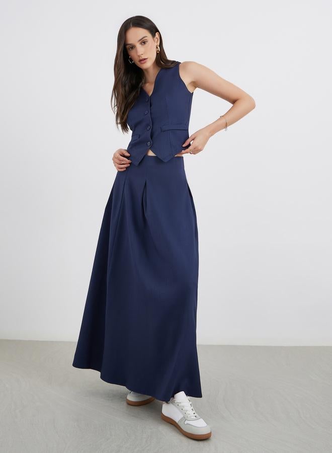 ستايلي طقم منسق من تنورة طويلة وجيليه - Image 2