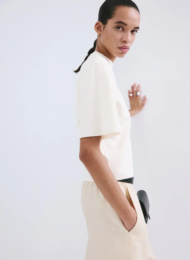 Mango  Short-sleeved knitted sweater for Women | Best Price UAE
