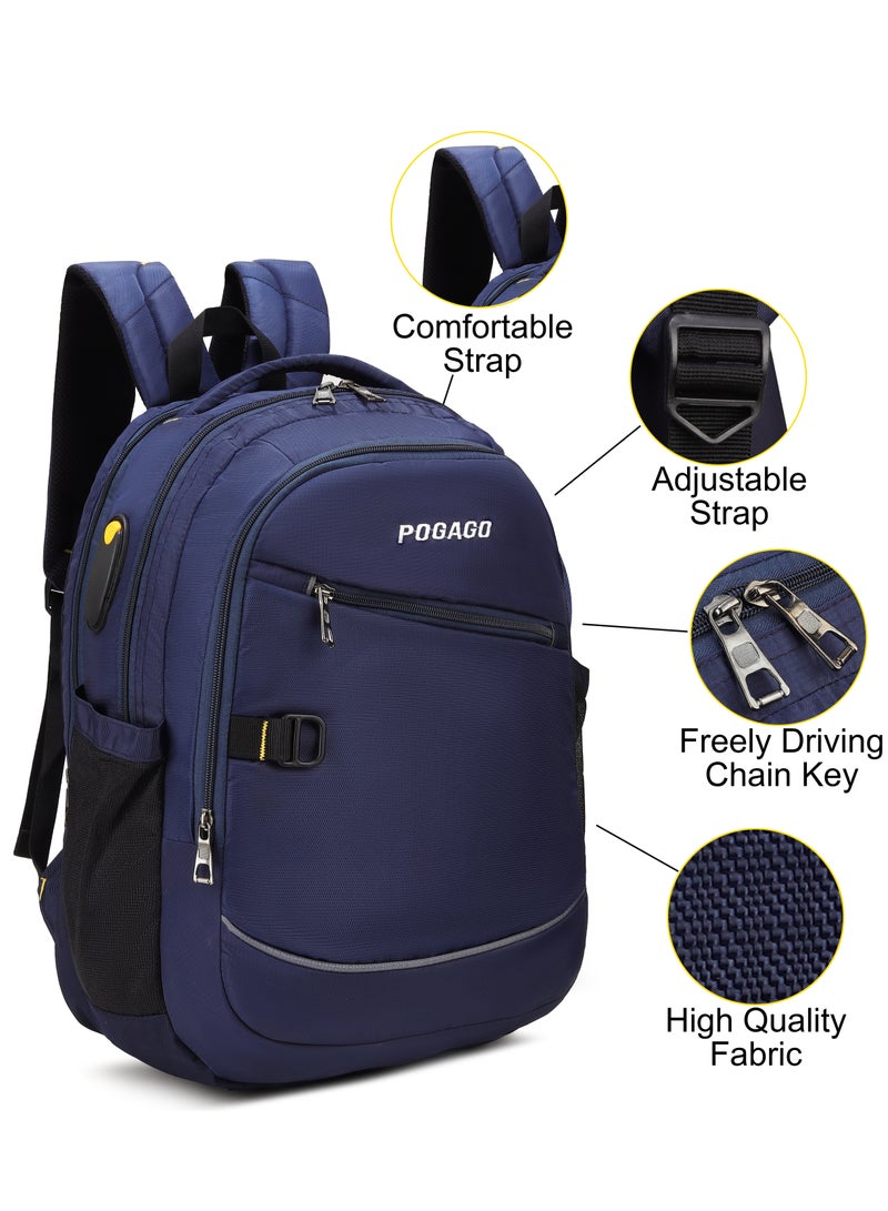 Pogago Travel Backpack, Water Resistant, 15.6" Laptop, Multiple Pockets Laptop, Travel Backpack, Business Backpacks for Women Men Work College Gift,Casual Daypack - Image 5