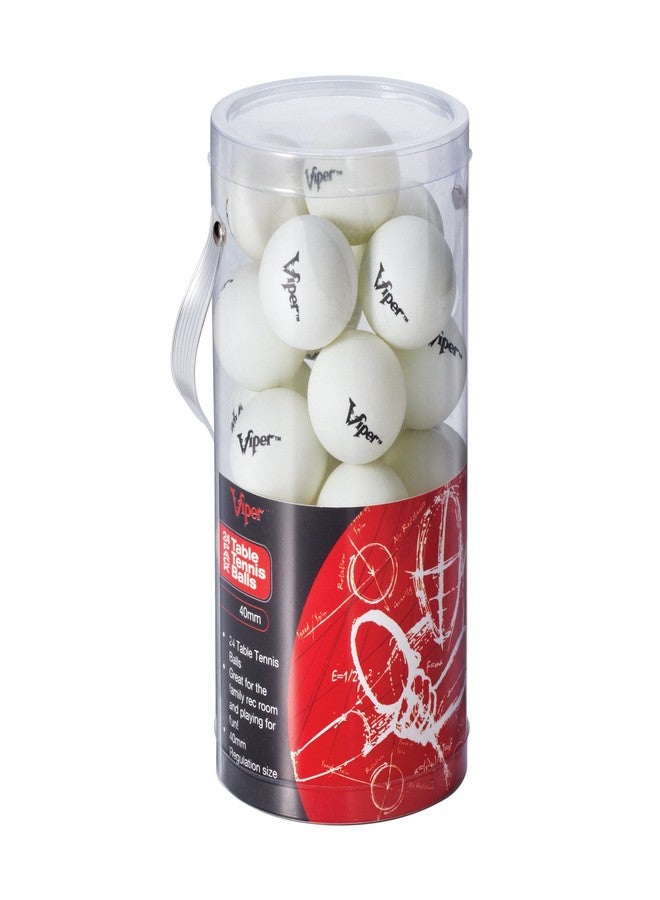 Viper Table Tennis Balls, White 40mm Regulation Size, 24 Pack - Image 2
