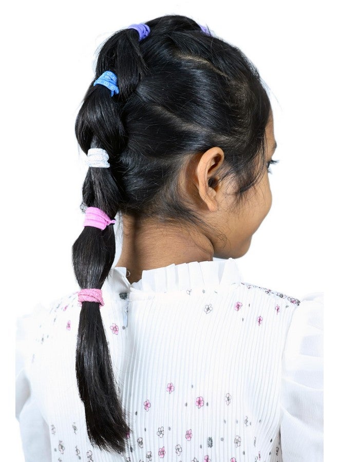 Yellow Bee Disney Frozen Hair Tie Set with Matching Clutcher - Purple, Pink & Glitter, 13-Piece - Image 4