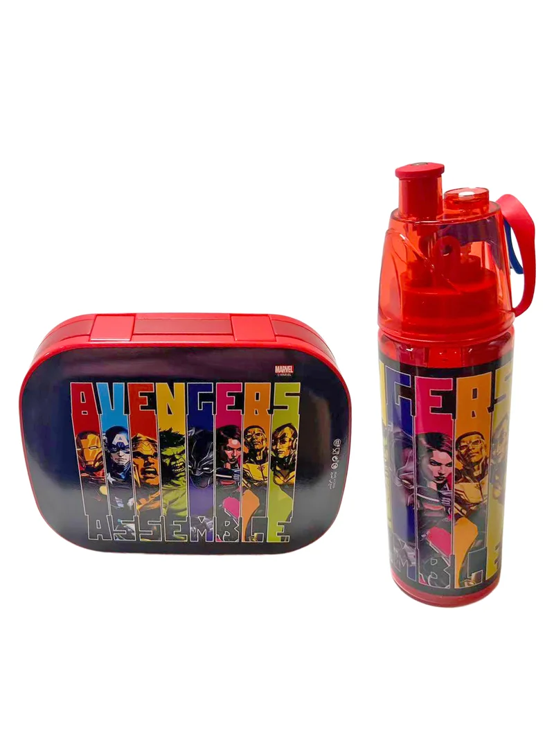 MARVEL Marvel Avengers Stronger Together 3-In-1 Smash Lunch Bag, Water Bottle And Lunch Box Set