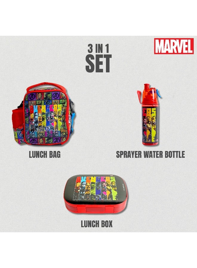 Marvel Avengers Stronger Together 3-In-1 Smash Lunch Bag, Water Bottle And Lunch Box Set - Image 3