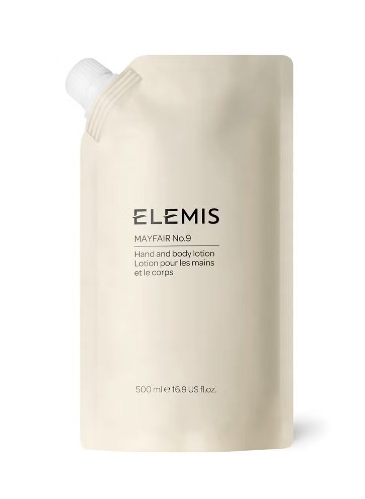 Elemis ELEMIS Mayfair No.9 Hand and Body Lotion Refill Pouch 500ml  - Image 1