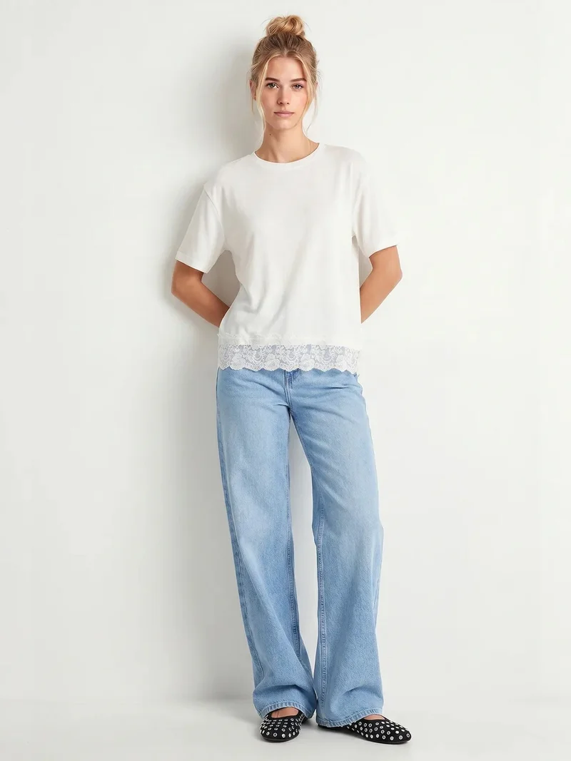 السعادة في إسطنبول ISTANBUL Oversized Lace Knit Blouse