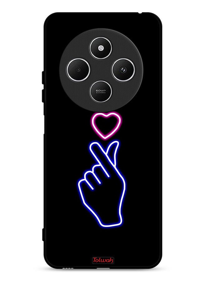Tolwak Xiaomi Redmi 14C 4G Protective Case Cover Snap Heart Art - Image 1