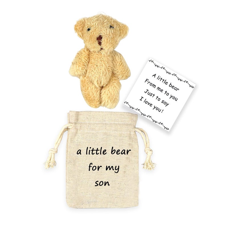 LUOKIFUR Pocket Bear Boyfriend LongDistance Teddy Bear I Love You Gift Couple LongDistance Relationship for him Son - Image 4