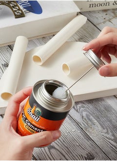 LAWAZIM Snail Heavy Duty PVC Cement -250ml Clear- Fast Drying Low Odor Waterproof Pipe Tube Welding Glue Adhesive with Built-in Applicator Brush - for Plumbing Construction Electrical and Water Lines Repairs  - Image 2