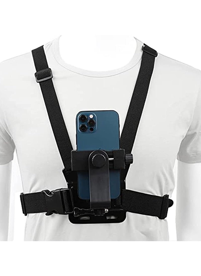 Adjustable Chest Mount Harness for Sport Camera Mobile Phone Stable Strap Holder Outdoor Sports Cell Clip Installation Fixation Bracket - Image 1
