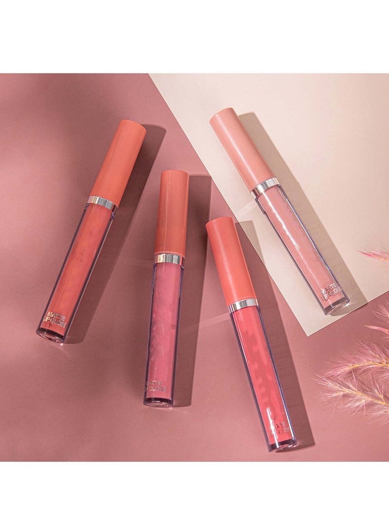 Huitich Set B 6-Piece Waterproof Matte Long-Lasting Nude Liquid Lipstick Set Assorted - Image 4