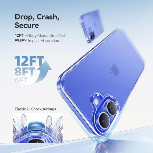 REALCASE Stylish Silicone Back Cover Case for iPhone 16 Plus | Scratch Resistant Protective Crystal Clear Transparent Shock Proof Bumper Back Cover Case for iPhone 16 Plus - Image 2