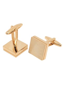 Brushed Metal Square Metal Cufflinks For Men In Gift Box Silver/Black/Gold Plated/Rose Gold Men'S Cuff Link For Wedding Shirt Party Business Regular Anniversary Dress (Gold Plated) - pzsku/Z58707B2549A1AA545BDAZ/45/_/1735817071/5118c22f-acb5-4301-8cc6-7aa3eb534f37