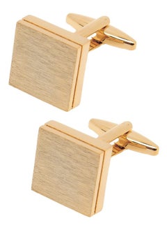 Brushed Metal Square Metal Cufflinks For Men In Gift Box Silver/Black/Gold Plated/Rose Gold Men'S Cuff Link For Wedding Shirt Party Business Regular Anniversary Dress (Gold Plated) - pzsku/Z58707B2549A1AA545BDAZ/45/_/1735817099/6473fe47-25e2-4be2-92e2-3112b8b8f6cf