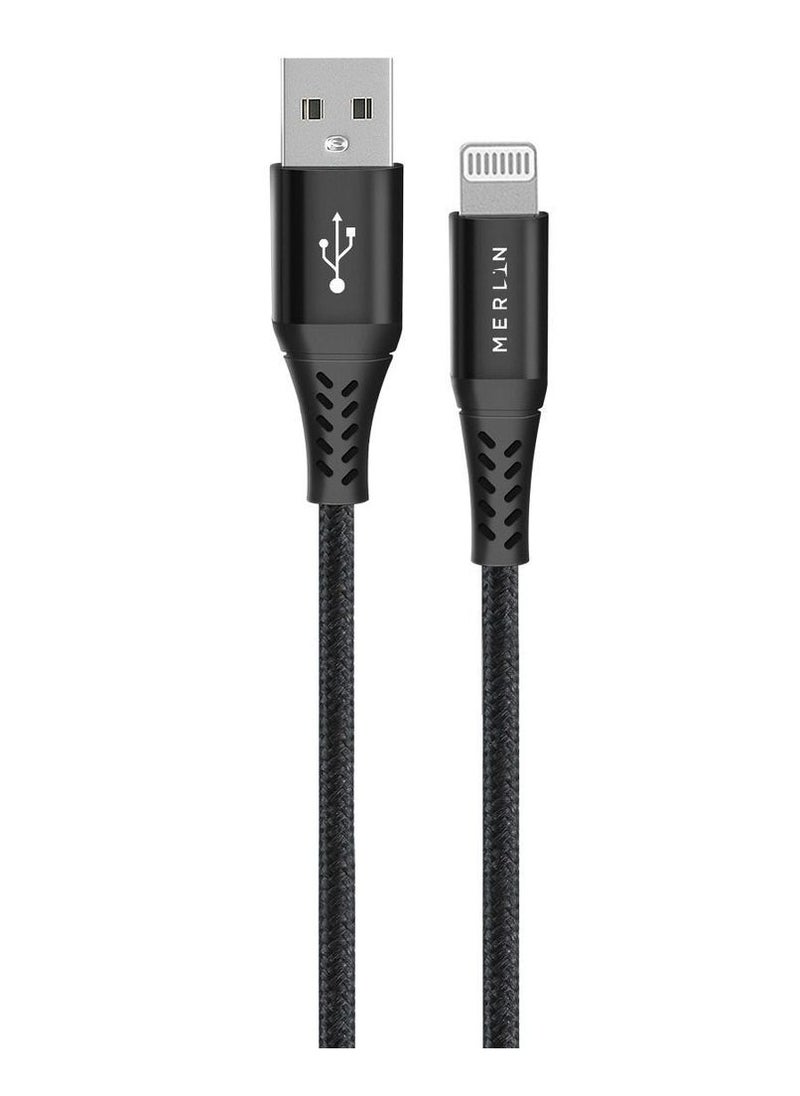 Merlin Merlin USB-A To Lightning Cable 2m Black  - Image 1