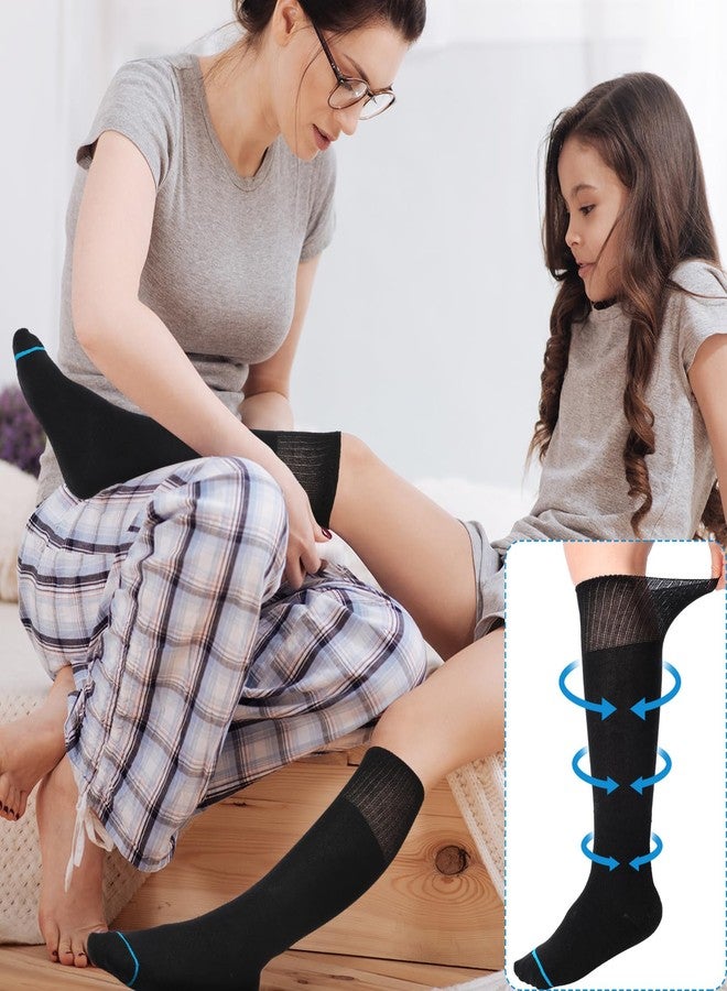 جوارب بديلة للأطفال من ShinyMatch، 4 أزواج، مناسبة لأحذية المشي، جوارب جبيرة متوافقة مع دعامة Aircast Walker للأطفال (أسود) - Image 5