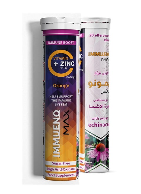 Vitamin C 1000 mg With Zinc 15 mg, Vitamin D3 and Extract Echinacea 20 Effervescent Tablet