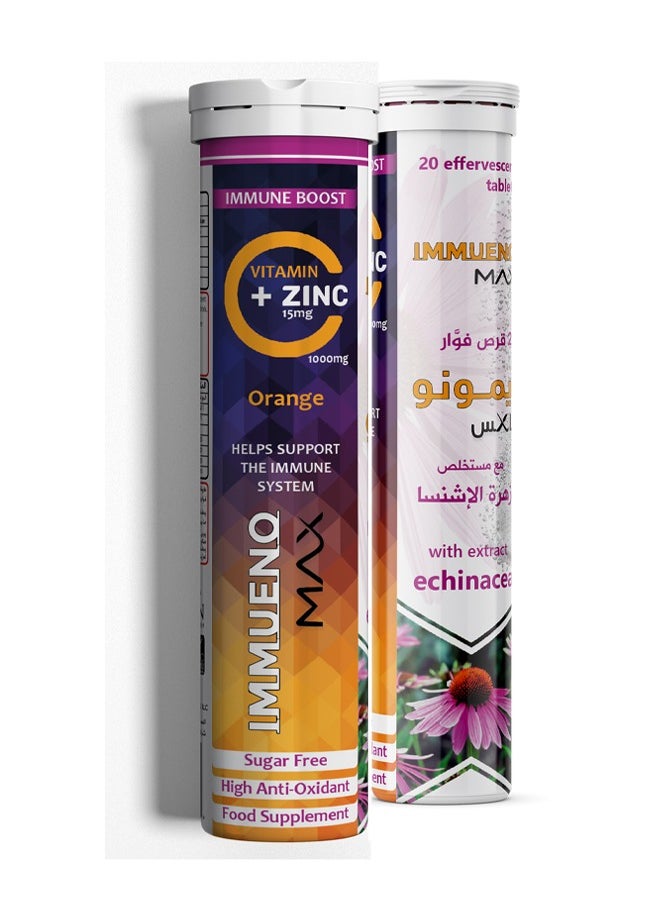 Vitamin C 1000 mg With Zinc 15 mg, Vitamin D3 and Extract Echinacea 20 Effervescent Tablet