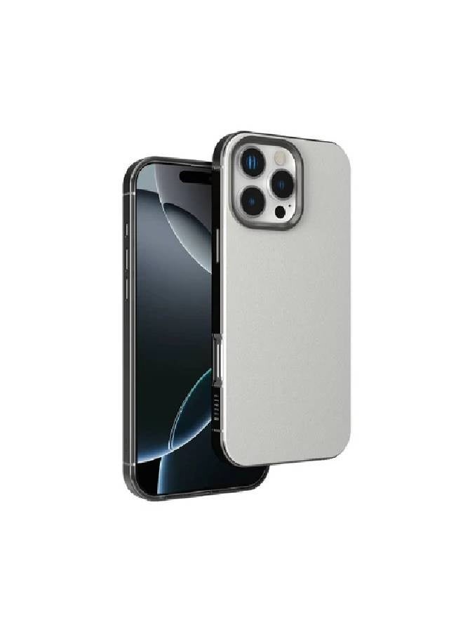 ليفيلو غطاء ليفيلو ماج سيف سيليكون سائل لهاتف آيفون 16 برو ماكس - رمادي - Image 1