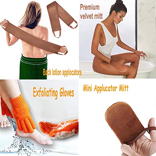 ANSPHIE 5 Pack Self Tanning Mitt Applicator Tanning Mitts Self Tanner Kit, Self Tanner Mitt Applicator Sunless Tanner Mitt Self Tanning Glove for Self Tan Mitt Applicator Self Tanner Mit Tanner Glove - Image 3