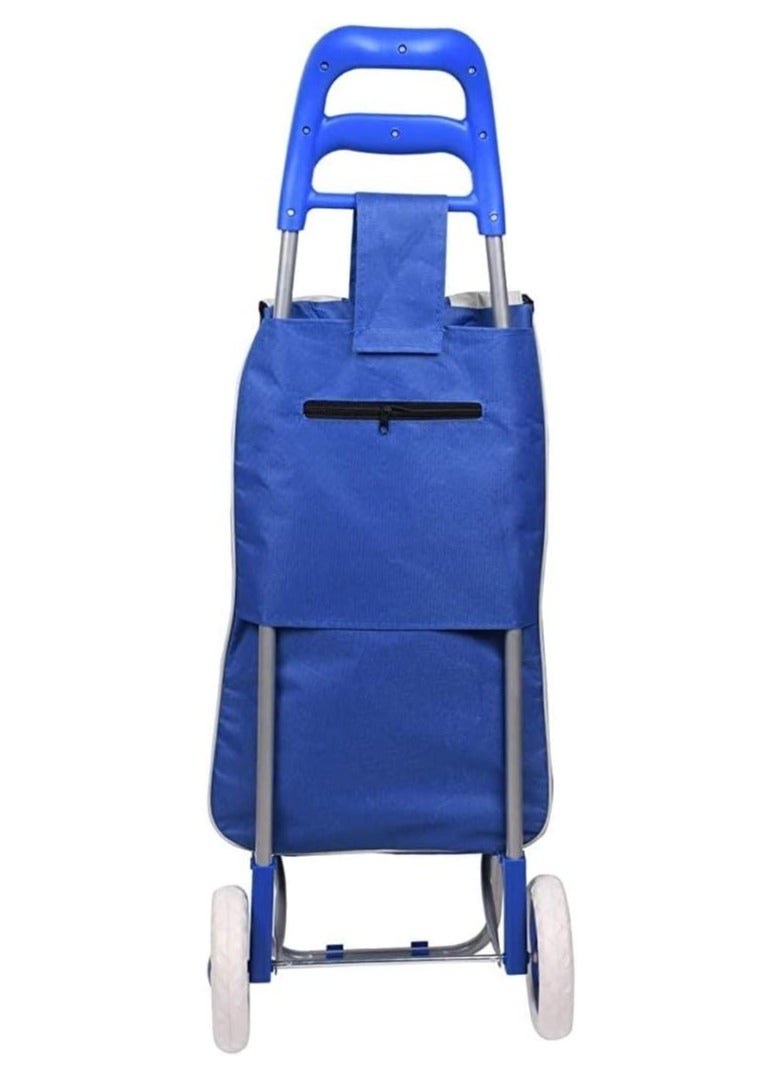 DubaiGallery High Quality Travel Trolley Vegetable Folding Shopping Cart on Wheels Bag  - Image 3