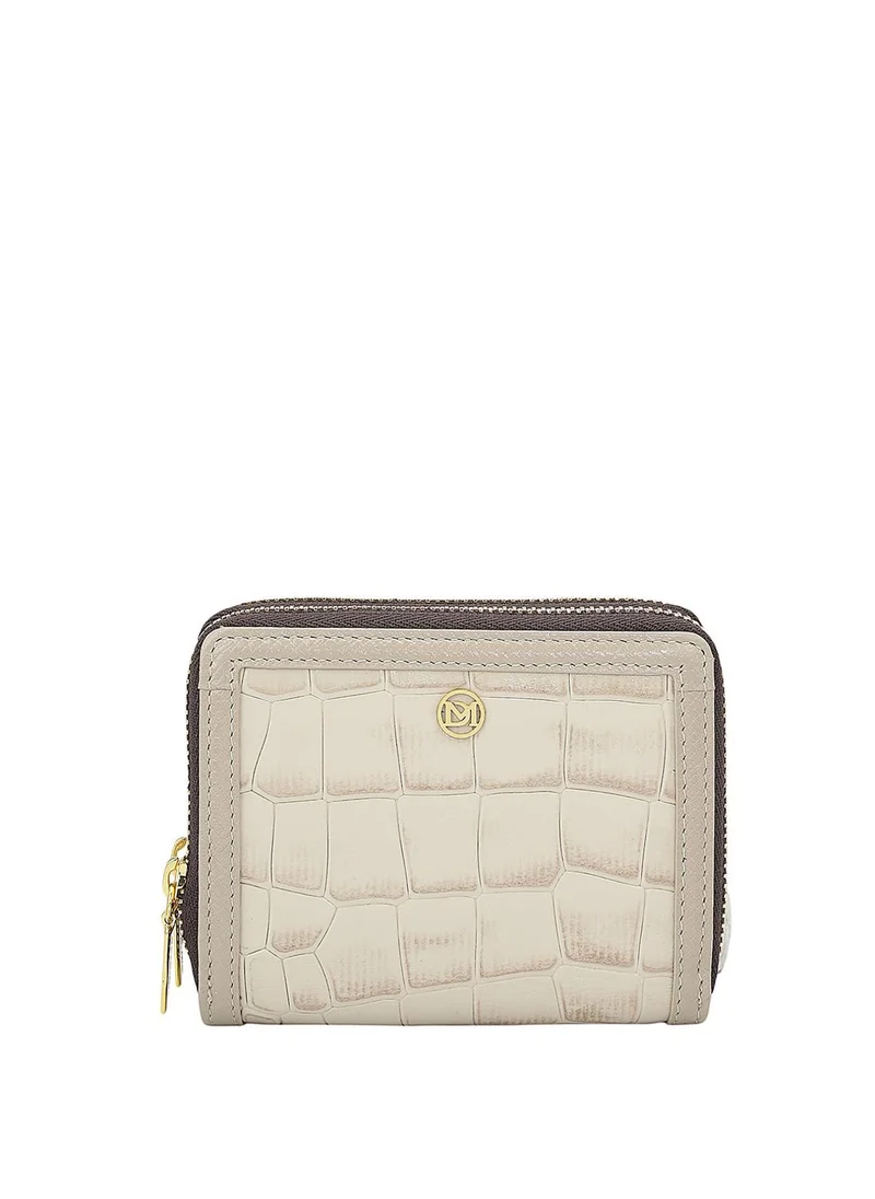 Da Milano Genuine Leather White Ladies Wallet