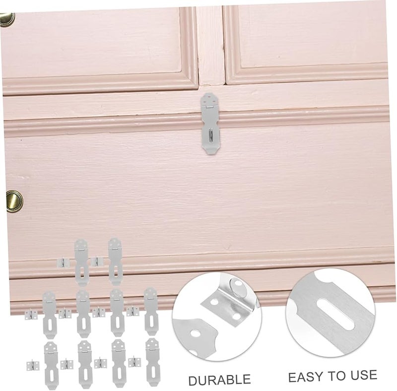 Jojofuny 10Pcs Stainless Steel Door Security Latches for Home Office and RV - Image 4