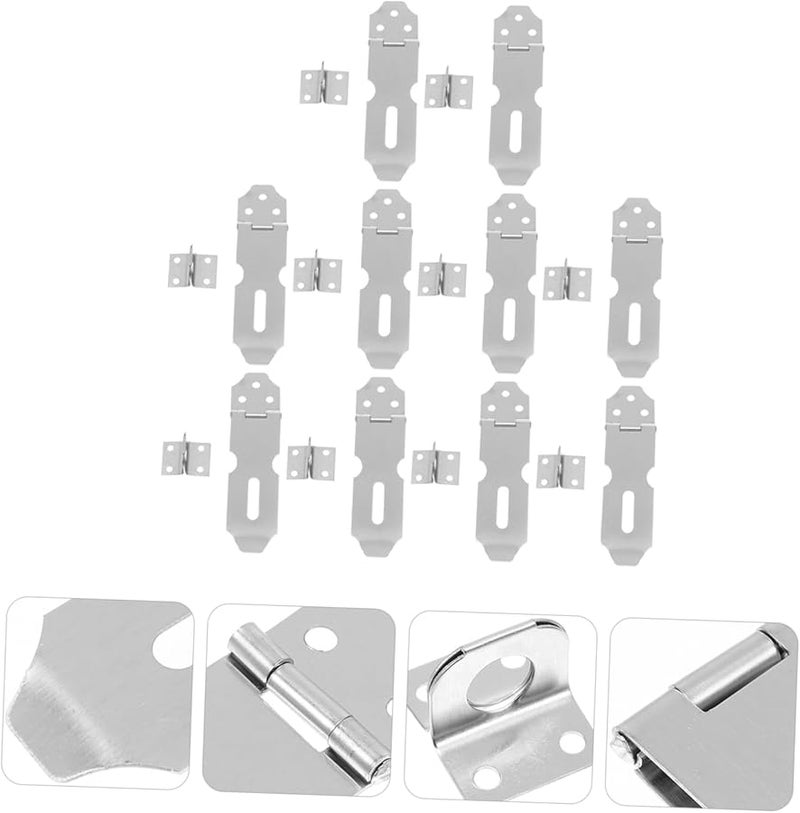 Jojofuny 10Pcs Stainless Steel Door Security Latches for Home Office and RV - Image 3