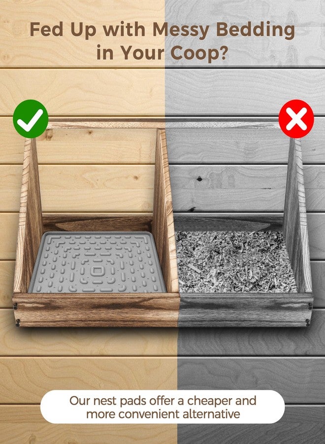Besly 4 Piece Customizable Washable Chicken Nesting Pads, Superior Nesting Pads for Chicken Coop, Ideal for Hens Laying Eggs, Suitable for Nesting Boxes for Chickens - Image 2