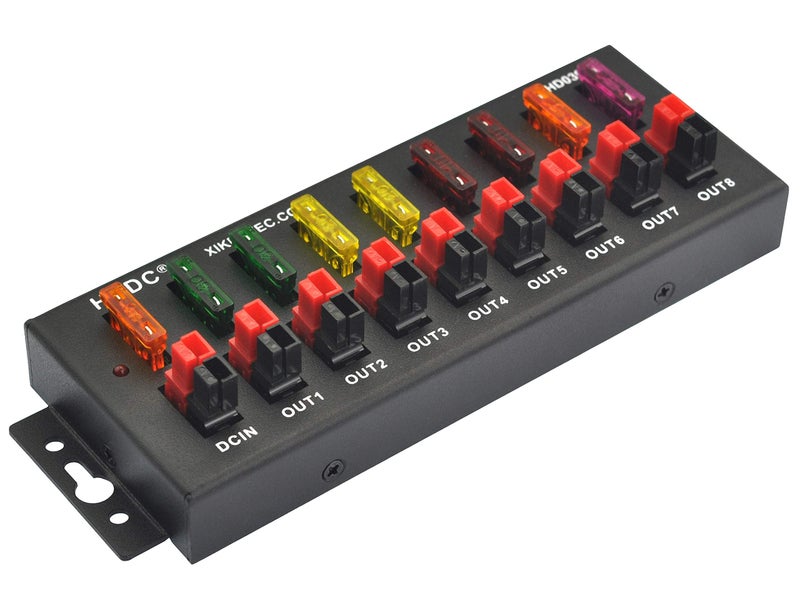 HCDC 1 in 8 Out 40Amp Connector Power Splitter Distributor Source Strip Module - Image 3