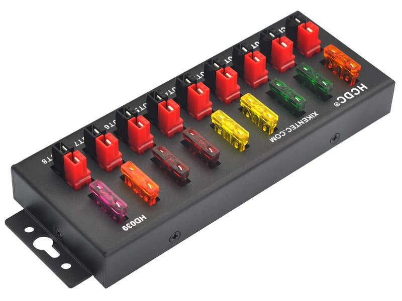 HCDC 1 in 8 Out 40Amp Connector Power Splitter Distributor Source Strip Module - Image 4