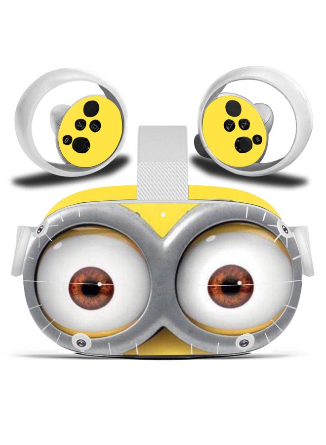 ملصقات الجيل Oculus Quest2 VR Head الكل في واحد غطاء المقبض ملصقات نظارات البخار طبقة PVC-اللون: 0015 - Image 5