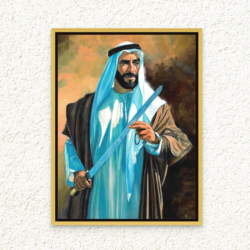 آرت دیکور  فن ديكور لوحة قماشية مؤطرة لفن رسم بورتريه طباعة ديكور حائط للمكتب وغرفة المعيشة كهدية 60x80 سم - Image 1
