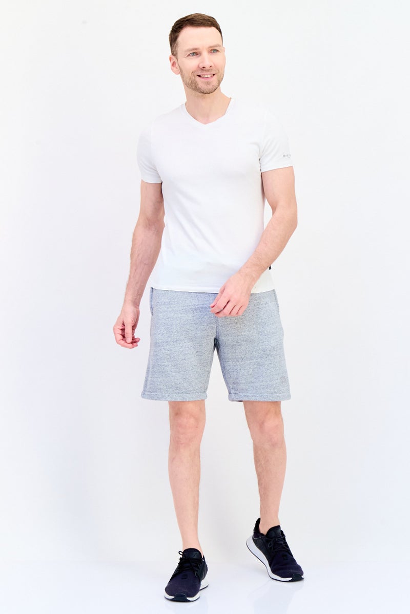 DOCKERS Men Heather Basic Shorts, Grey - Image 3
