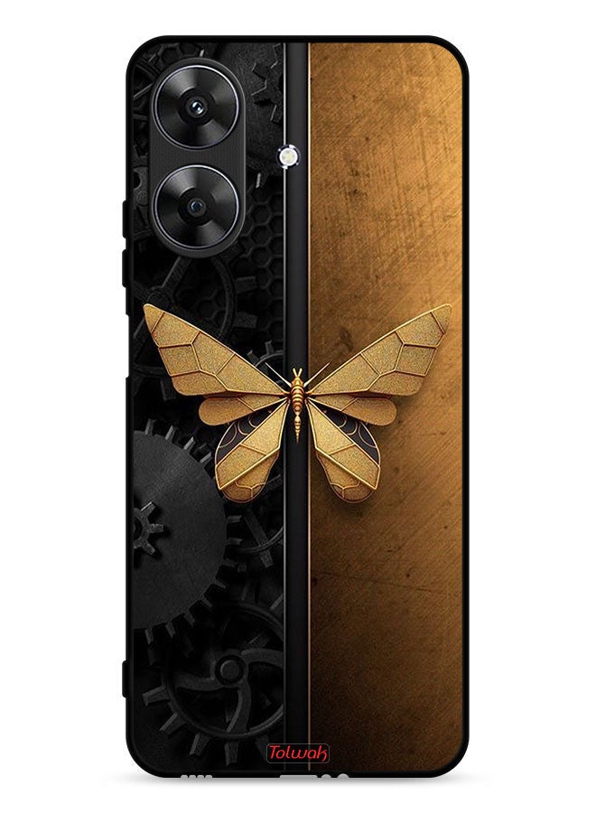 Tolwak Realme Note 60 4G Protective Case Cover Steel Butterfly - Image 1