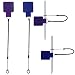 Mini Skater Plastic Elastic Tether Lanyard with Silicone Ring and Pen Loop Holder for Tethering Stylus Pen to Drawing Tablet 4 Set Navy Blue Purple - Image 2