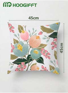 Pillow Covers Set of 4, Throw Pillow Cover, Decorative Flowers and Plant Cushion Covers 45cm x 45cm,For Living Room Sofa Couch Bed Pillowcases 18x18 inches（Double sided pattern） - pzsku/Z587122F2A956F535E5C0Z/45/_/1727251194/071be5e4-430d-4249-8167-a06cc47e81d3