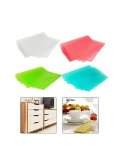 Generic 4 silicone mats that can be used in drawers, cupboards, and refrigerator shelves - they come in random colors  - Image 2
