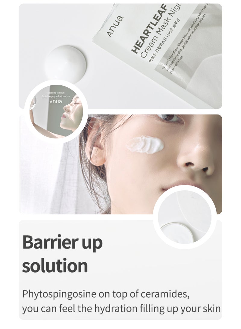 Anua Evening Skin Perfection Pack - Niacinamide 10% TXA 4% Dark Spot Correcting Serum 30ml And Heartleaf Cream Mask Night Solution 25ml - Image 2