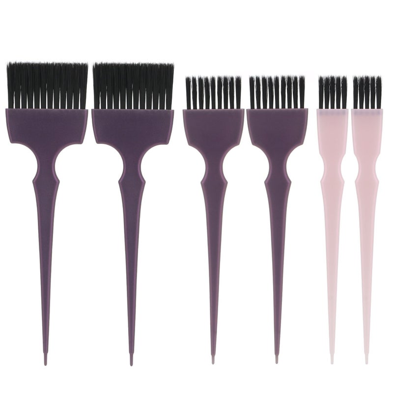 Segbeauty 6pcs Professional Hairdressing Brush Set - Tinting Brushes, Color Applicator Brushes for Hair Dyeing, Balayage, and Styling - Image 2