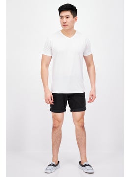 Threadbare Men Solid Chino Short, Black  - Image 2