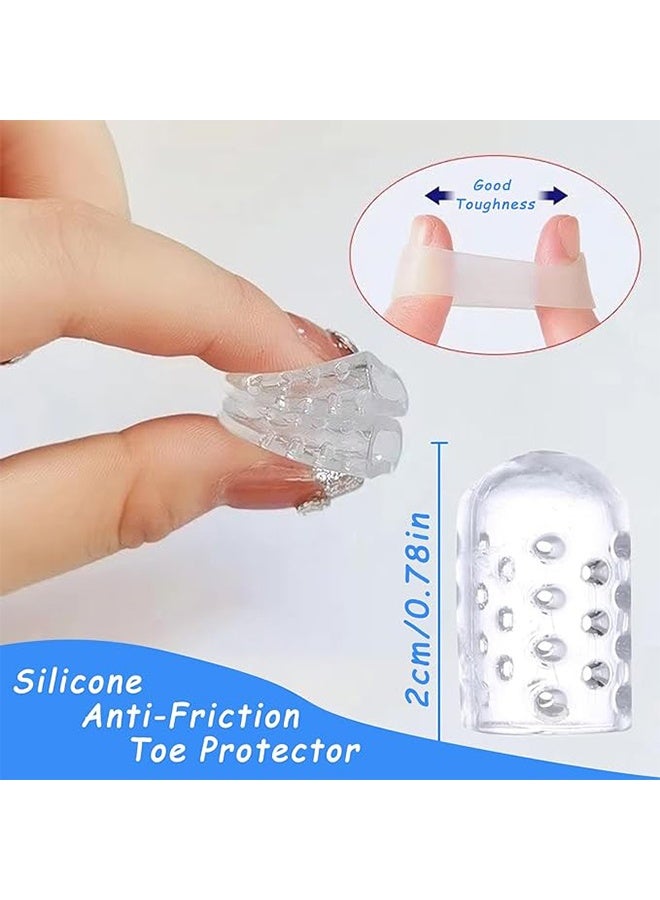 10PCS Silicone Anti-Friction Toe Protector, Silicone Toe Protectors, Gel Toe Protectors, Breathable Little Toe Covers, Blisters, Calluses, and Corns Protection. - Image 2