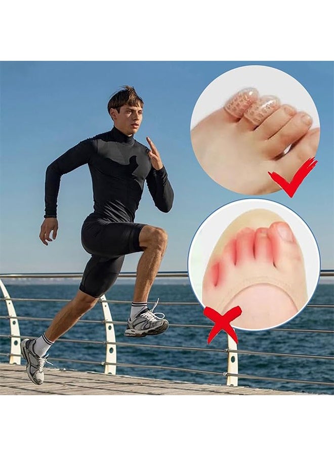 10PCS Silicone Anti-Friction Toe Protector, Silicone Toe Protectors, Gel Toe Protectors, Breathable Little Toe Covers, Blisters, Calluses, and Corns Protection. - Image 4