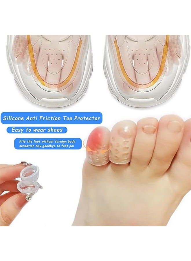 10PCS Silicone Anti-Friction Toe Protector, Silicone Toe Protectors, Gel Toe Protectors, Breathable Little Toe Covers, Blisters, Calluses, and Corns Protection. - Image 3