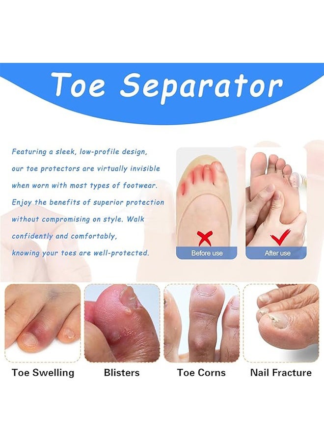 10PCS Silicone Anti-Friction Toe Protector, Silicone Toe Protectors, Gel Toe Protectors, Breathable Little Toe Covers, Blisters, Calluses, and Corns Protection. - Image 5
