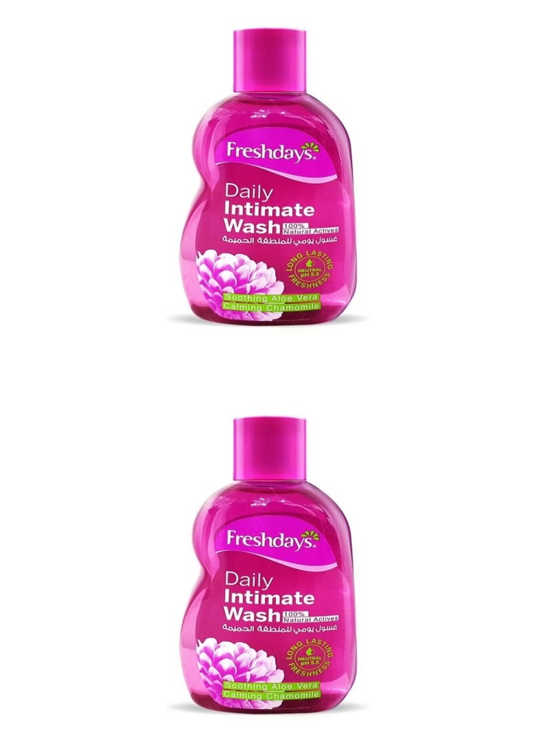Freshdays Daily Intimate Wash, 2*200 Ml (pack of 2)