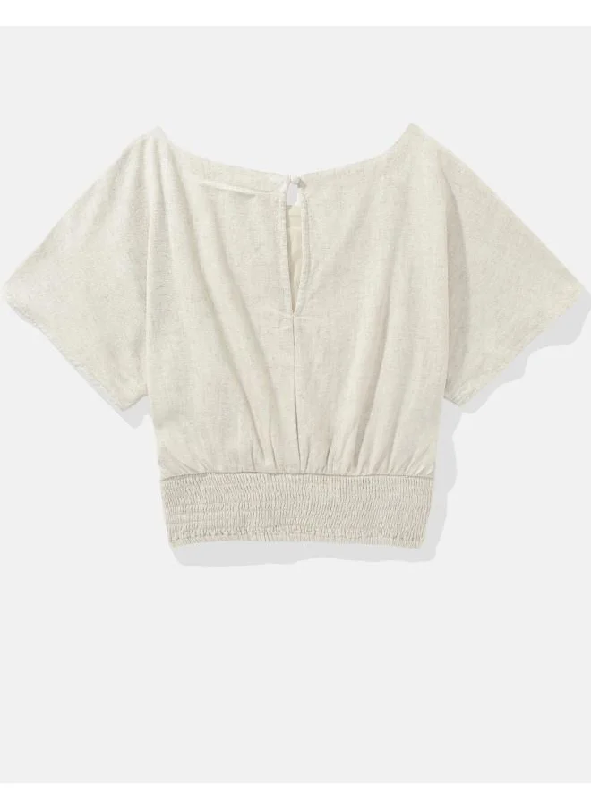 امريكان ايجل Flared Sleeve Ruched Top