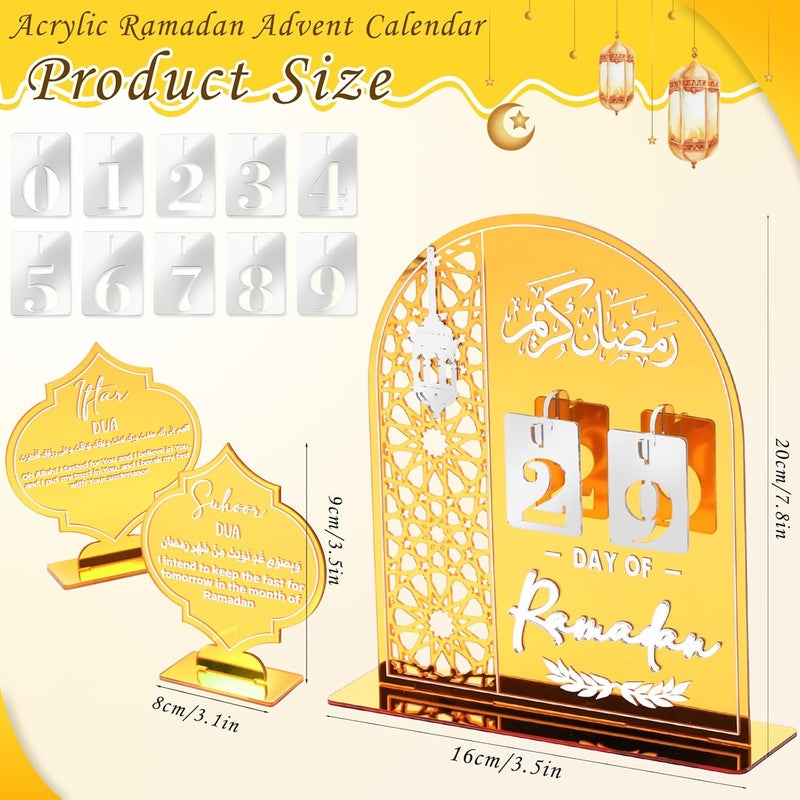 EUBUY Ramadan Advent Calendar 2026 - Acrylic Countdown for Islamic Holiday - Image 2