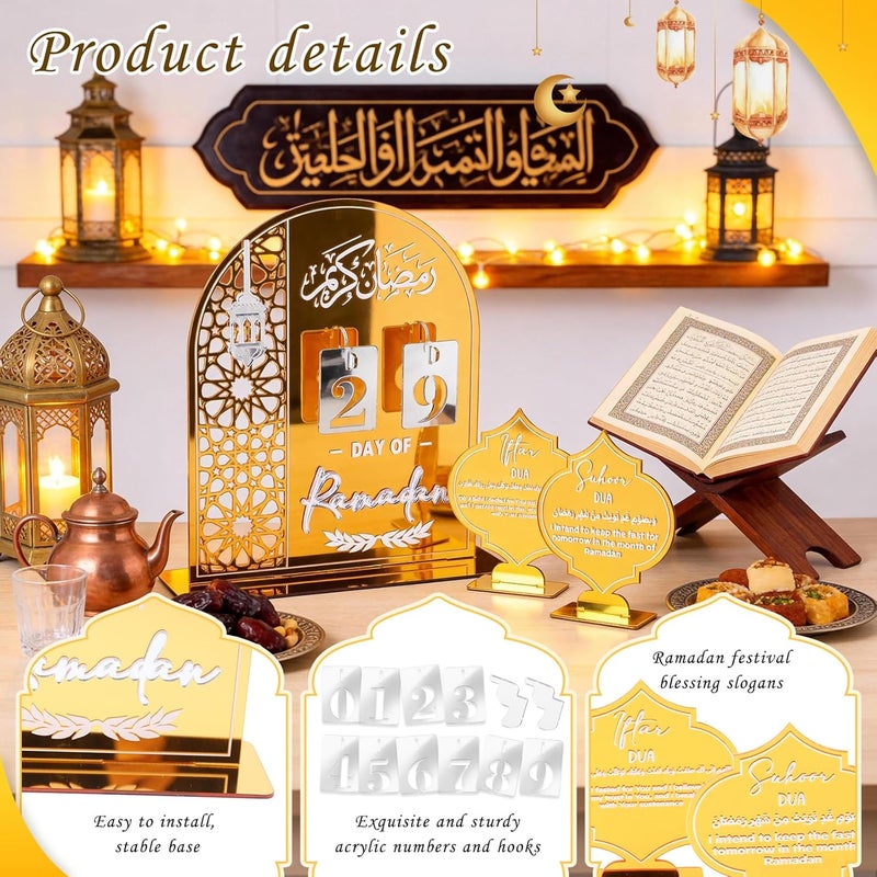 EUBUY Ramadan Advent Calendar 2026 - Acrylic Countdown for Islamic Holiday - Image 5